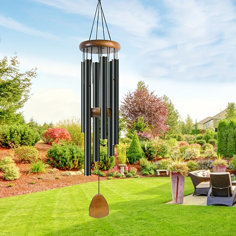 Explosions Six-Tube Retro Classic Metal Wind Chime High Sense Aluminum Tube Metal Hanging Decoration Home Decoration Wind Chime - Image 2